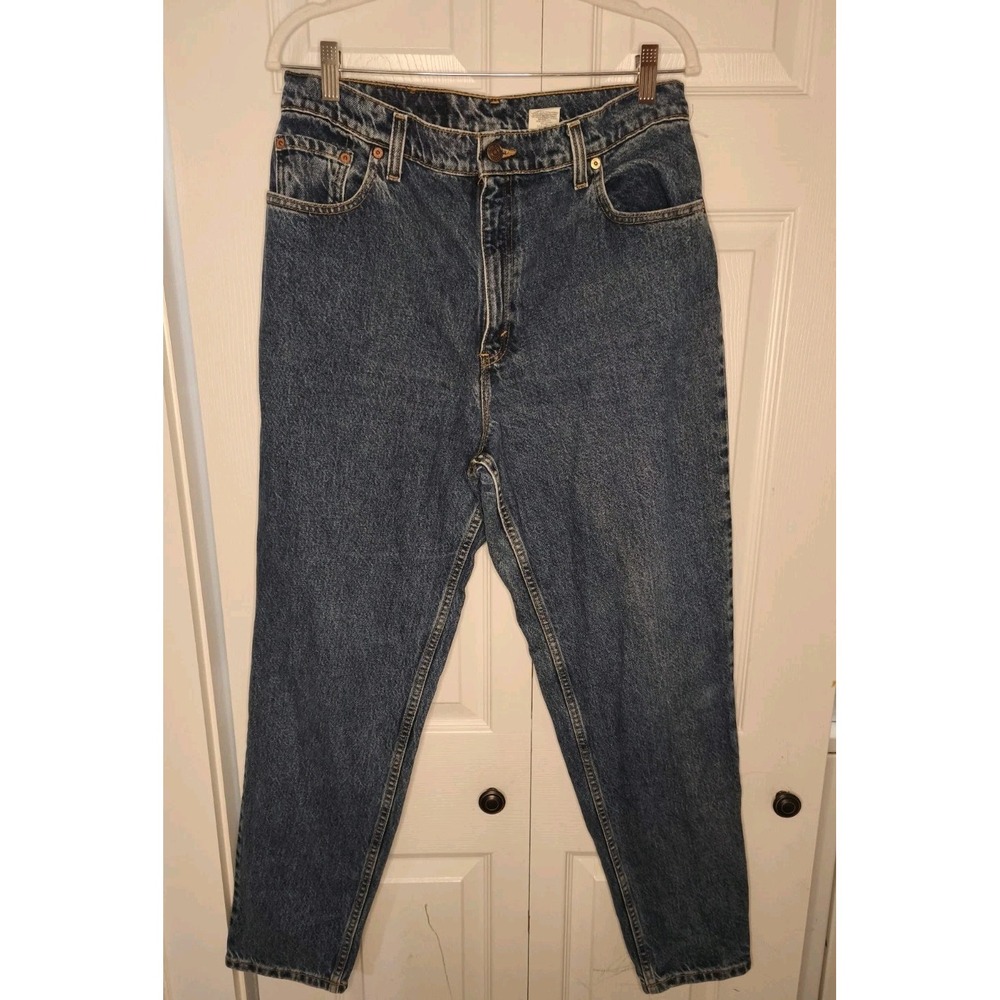 Levi's 551 Size 14 MED Relaxed Fit Tapered Leg‎ MOM Jeans Women's Vintage 90s
